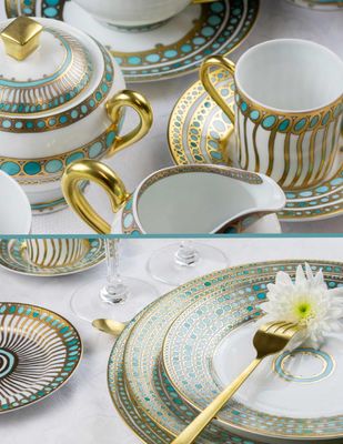 Robert Haviland &amp; C. Parlon Syracuse Turquoise Relish Platter, MPN: HP1710006007