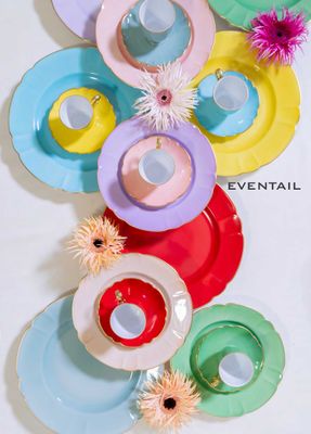 Robert Haviland &amp; C. Parlon Eventail Platinum Rubis Bread and Butter Plate, MPN: HP1272601006