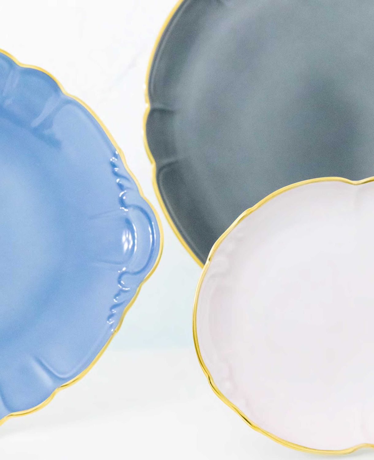 Robert Haviland &amp; C. Parlon Yvonne Platinum Atoll Blue Bread and Butter Plate, MPN: HP1870301006