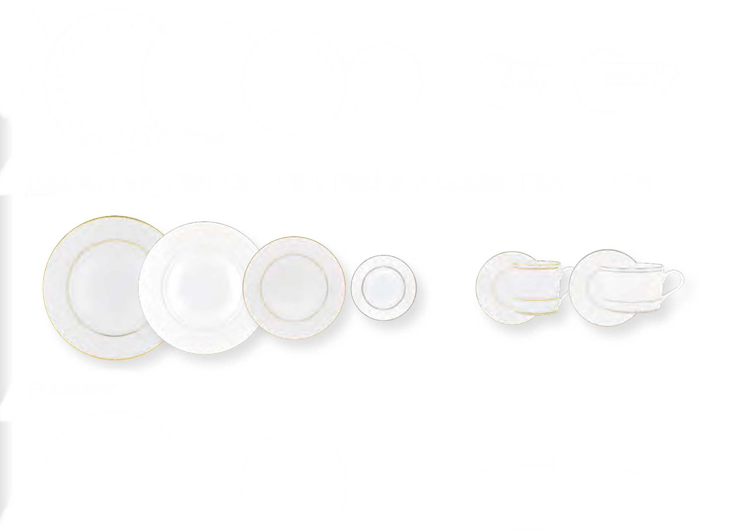 Robert Haviland &amp; C. Parlon Palatine Filet Platinum Rim Soup Plate, MPN: HP1750002002