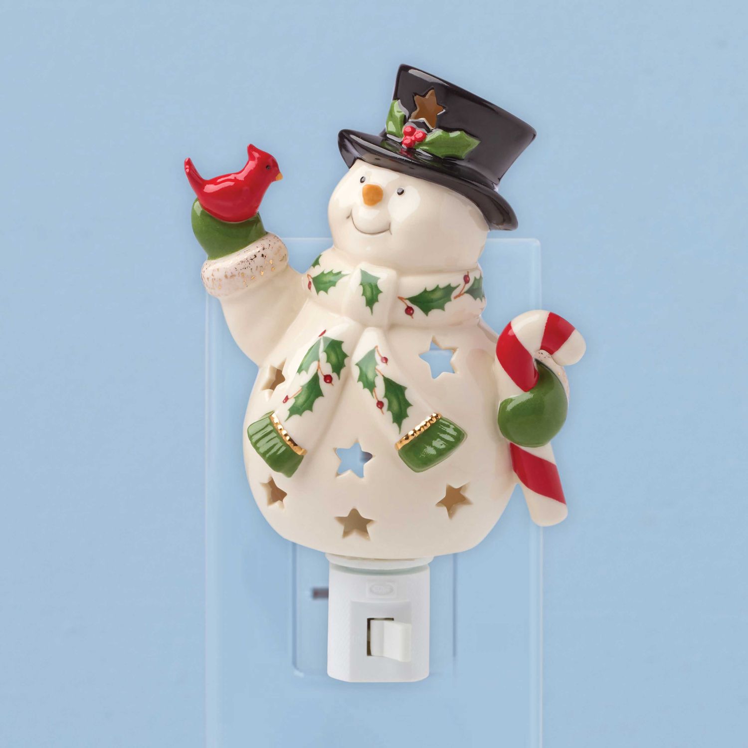 Lenox Happy Holly Days Snowman Night Light 897958 194372039284