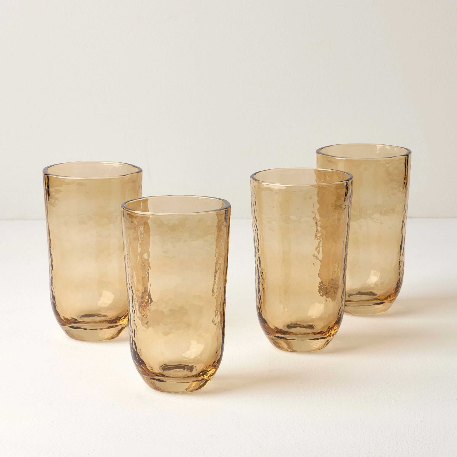 Lenox Homespun Amber Tall Tumbler Set of 4 898786 194372042994