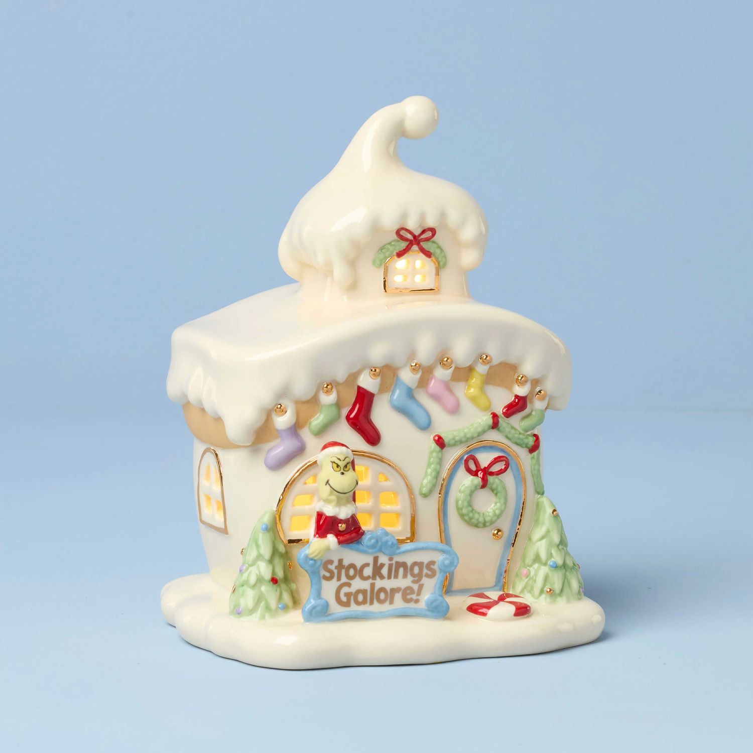 Lenox Who-Ville Stockings Galore Lit Figurine 898917 194372043595