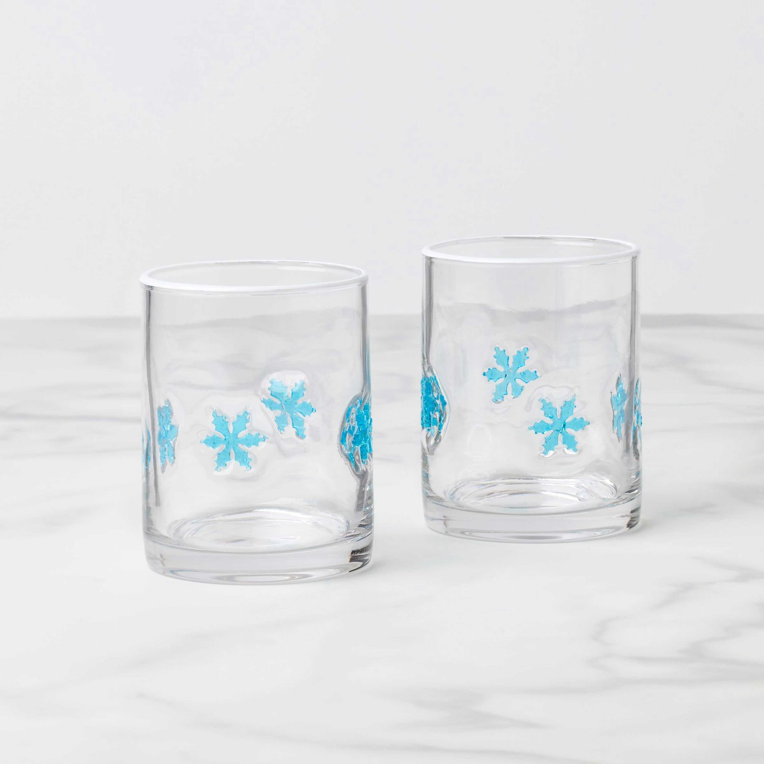 Oneida 24 Seven Seasonal Snowflake Tumblers Set of 2 899766 079363153197