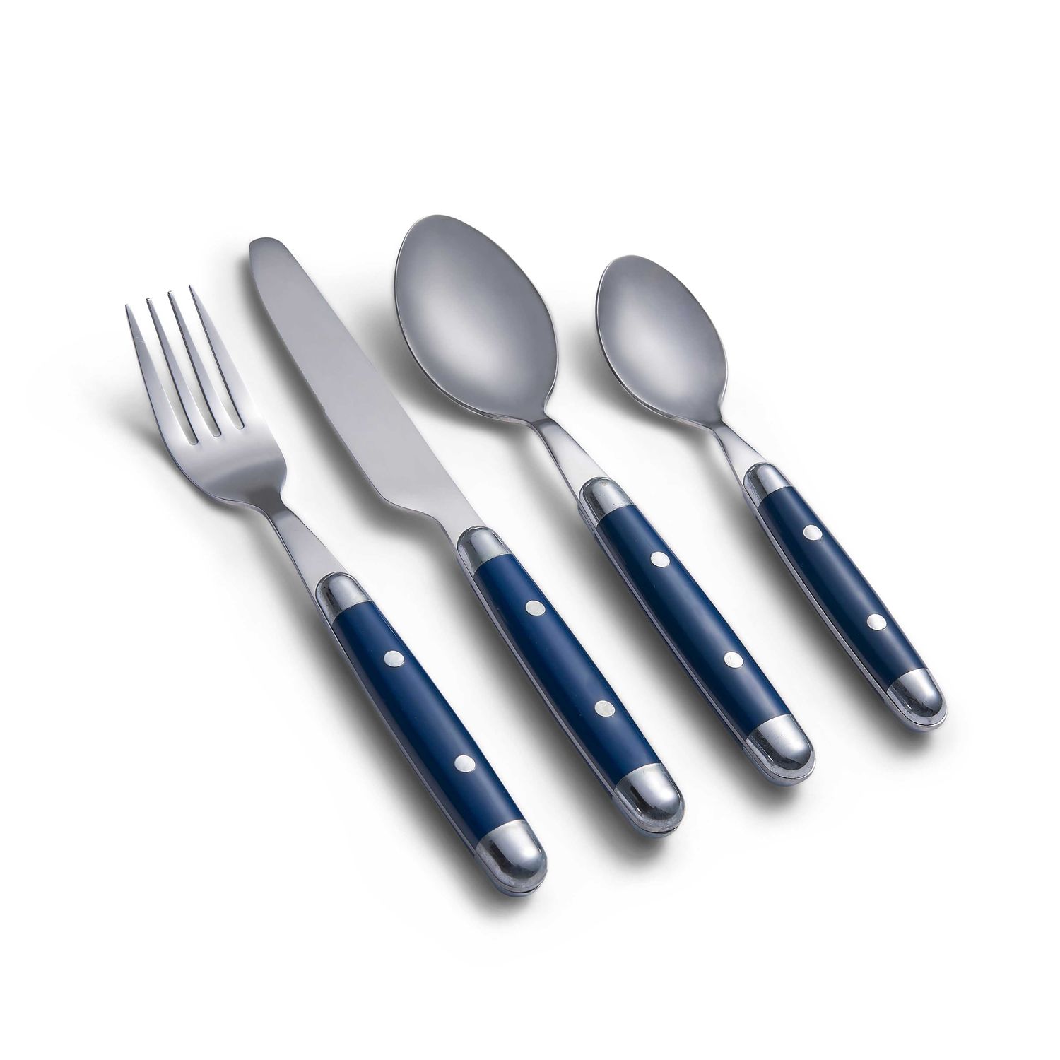 Cambridge Jubilee Blue 16-Piece Flatware Set 07516CBWD32R 719978838323