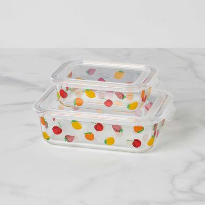 Kate Spade Tutti Fruity 4-Piece Serve &amp; Store Dish Set 897941, 882864871947