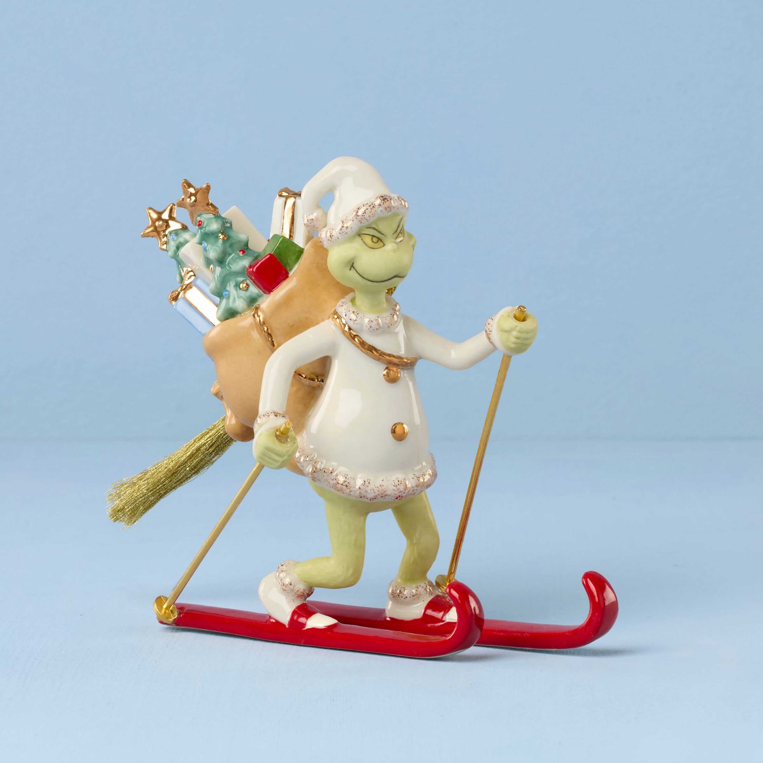 Lenox Grinch On Skiis Ornament 898475 194372041461