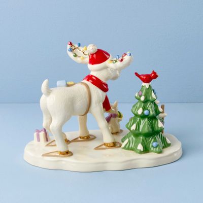 Lenox Marcel The Moose Delivering Gifts Figurine 897676 194372037730