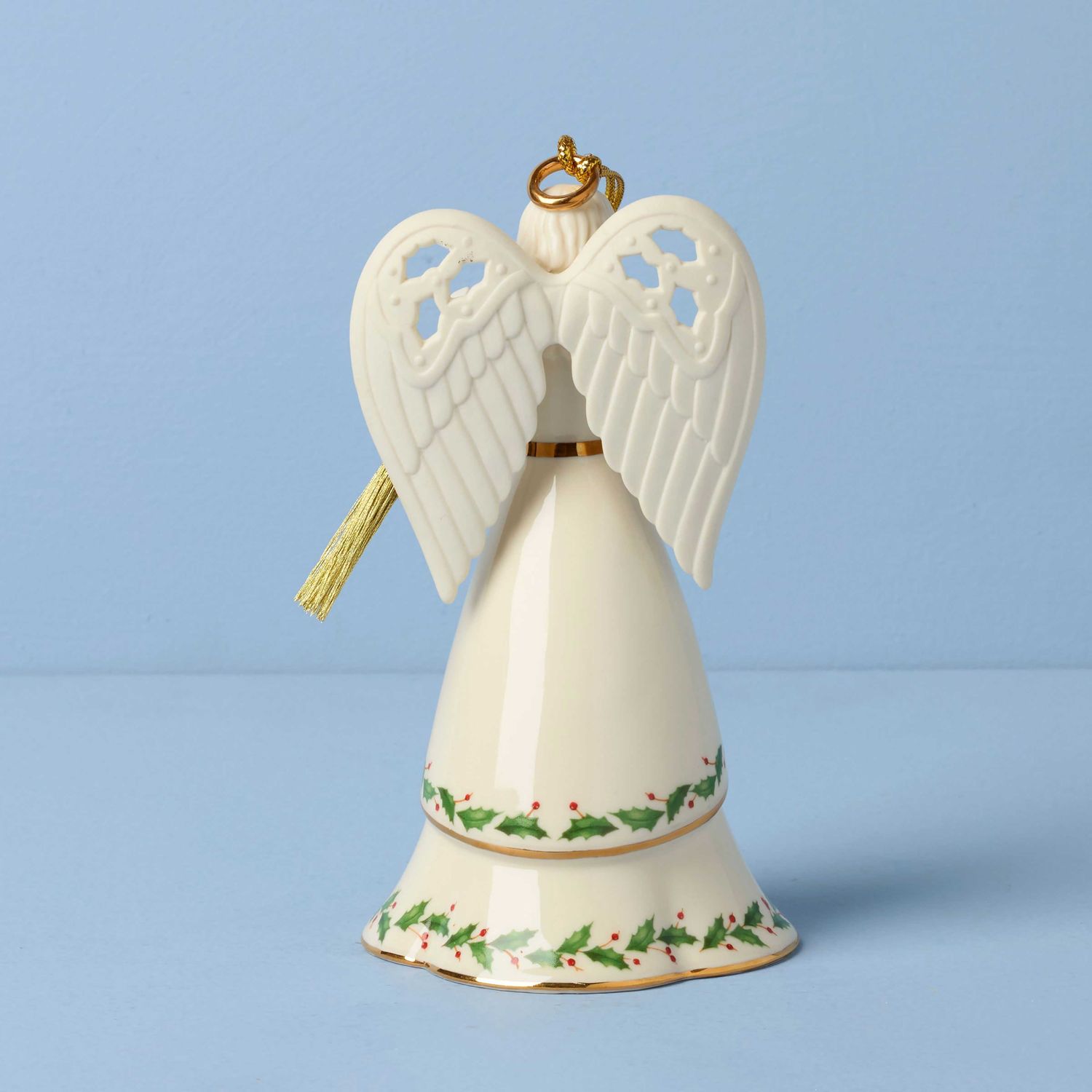 Lenox Holiday Angel Bell with Mandolin Ornament 898573 194372042055