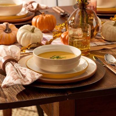Oneida 24/7 Colors 12-Piece Dinnerware Set Sunbaked 897981 079363149671