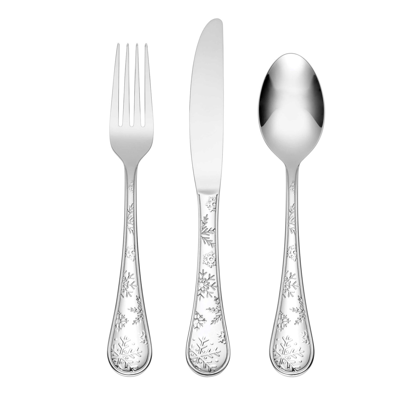 Oneida Snowflake Wishes 12-Piece Flatware Set 897702 079363148810