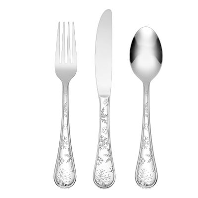 Oneida Snowflake Wishes 12-Piece Flatware Set 897702 079363148810