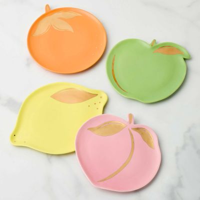 Kate Spade Tutti Fruity Tidbit Plates Set of 4 897938, 882864871916