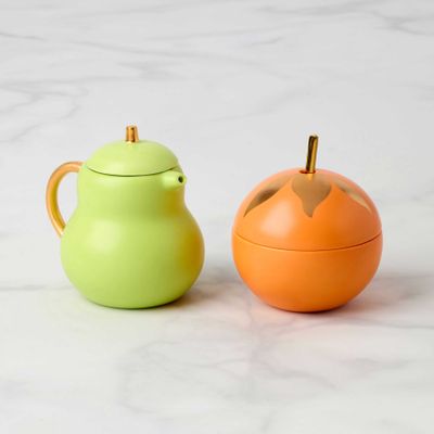 Kate Spade Tutti Fruity Pear &amp; Orange Sugar Creamer Set 897940, 882864871930
