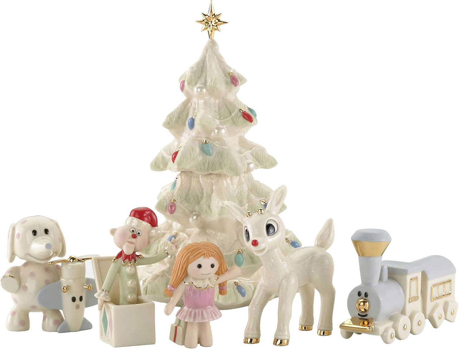 Lenox Rudolph The Red-Nosed Reindeer &amp; The Misfit Toys 6-Piece Figurine 804662 882864206893