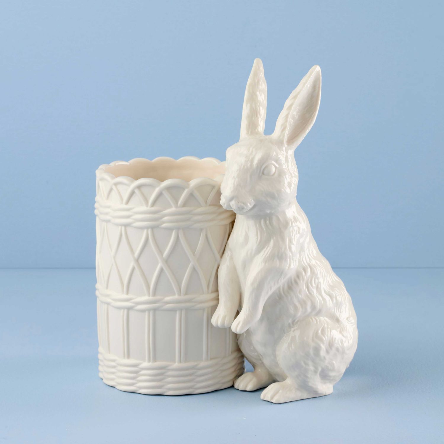 Lenox Wicker Creek Bunny Vase 897159 194372034500