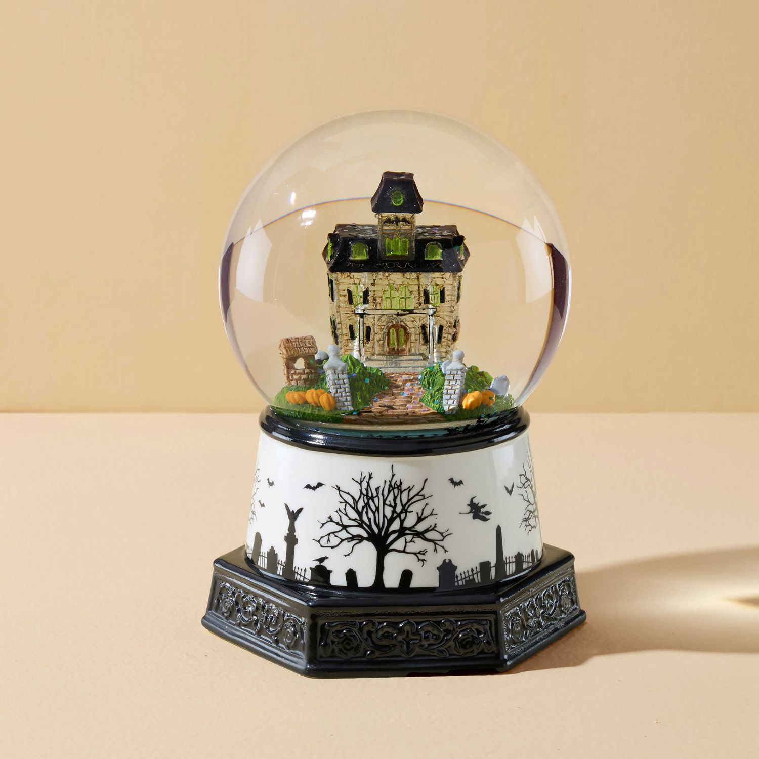 Lenox Haunted Village Lit Water Globe 899321 194372045933