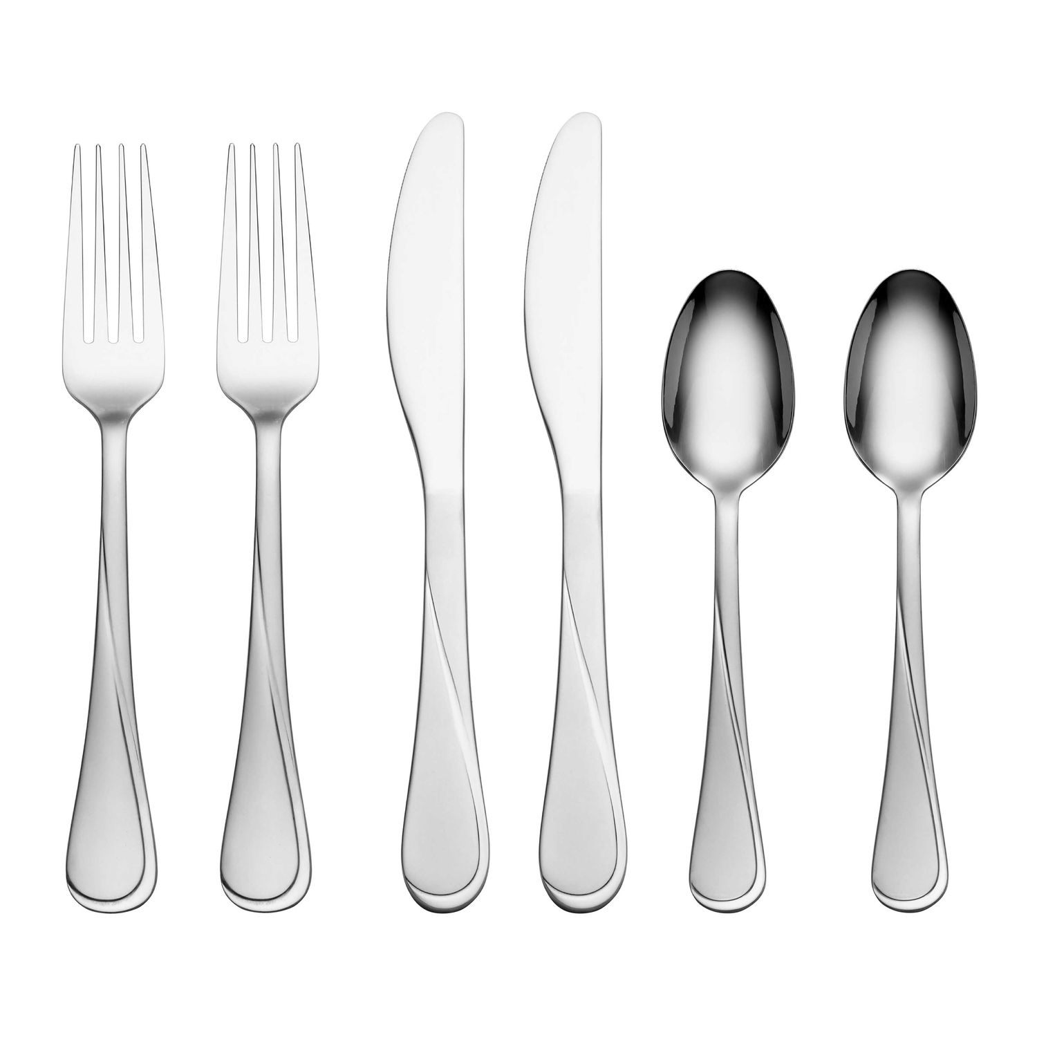 Cambridge Gravity Sandblasted 6-Piece Flatware Set 4216V2HCCB89 719978812262