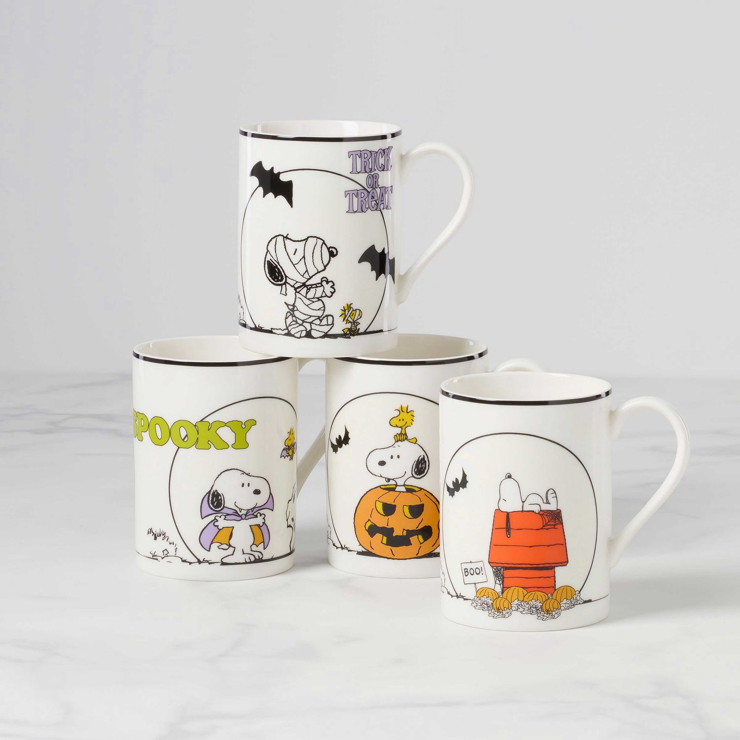Lenox The Great Pumpkin Mugs Set of 4 897765 194372038201