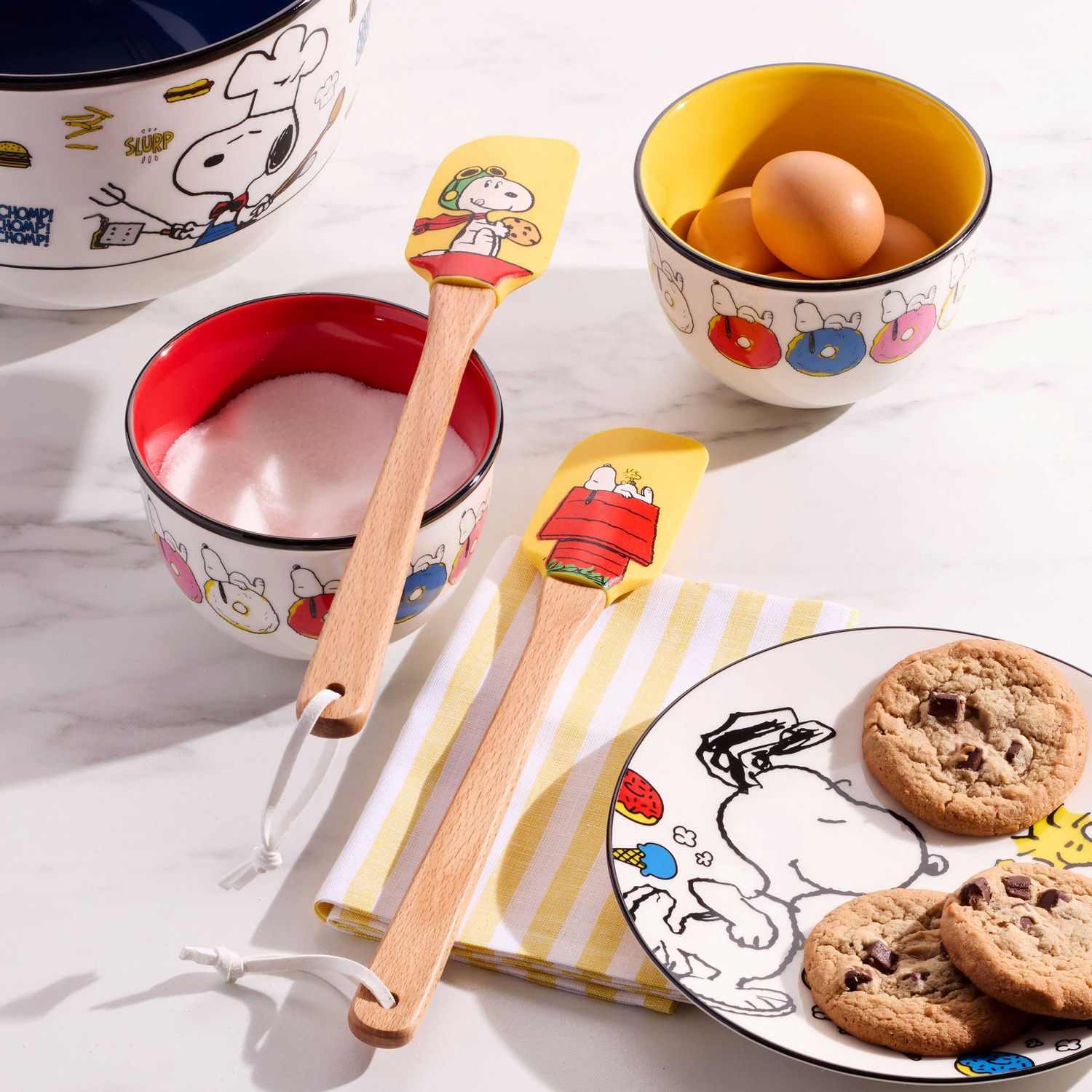 Lenox Chef Snoopy Spatulas Set of 2 Yellow 898263 194372040587