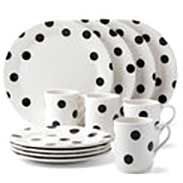 Lenox Deco Dot 12-Piece Dinnerware Set 857725 882864590084