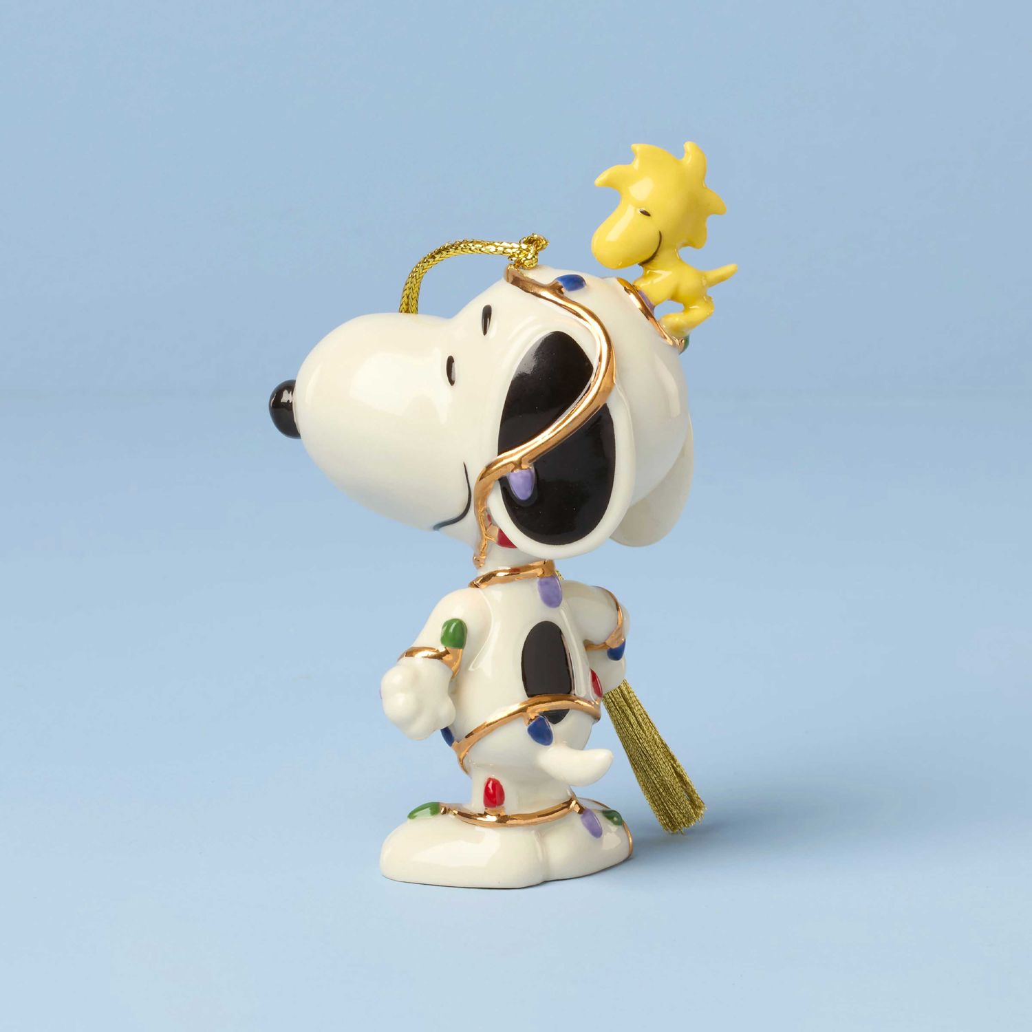 Lenox Snoopy Tangled in Lights Ornament 898474 194372041454