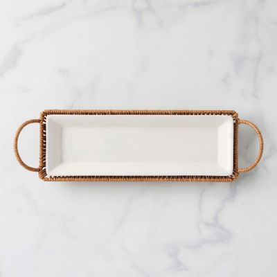 Oneida Willow &amp; White Hors D'Oeuvres Tray with Server 899017 079363152183