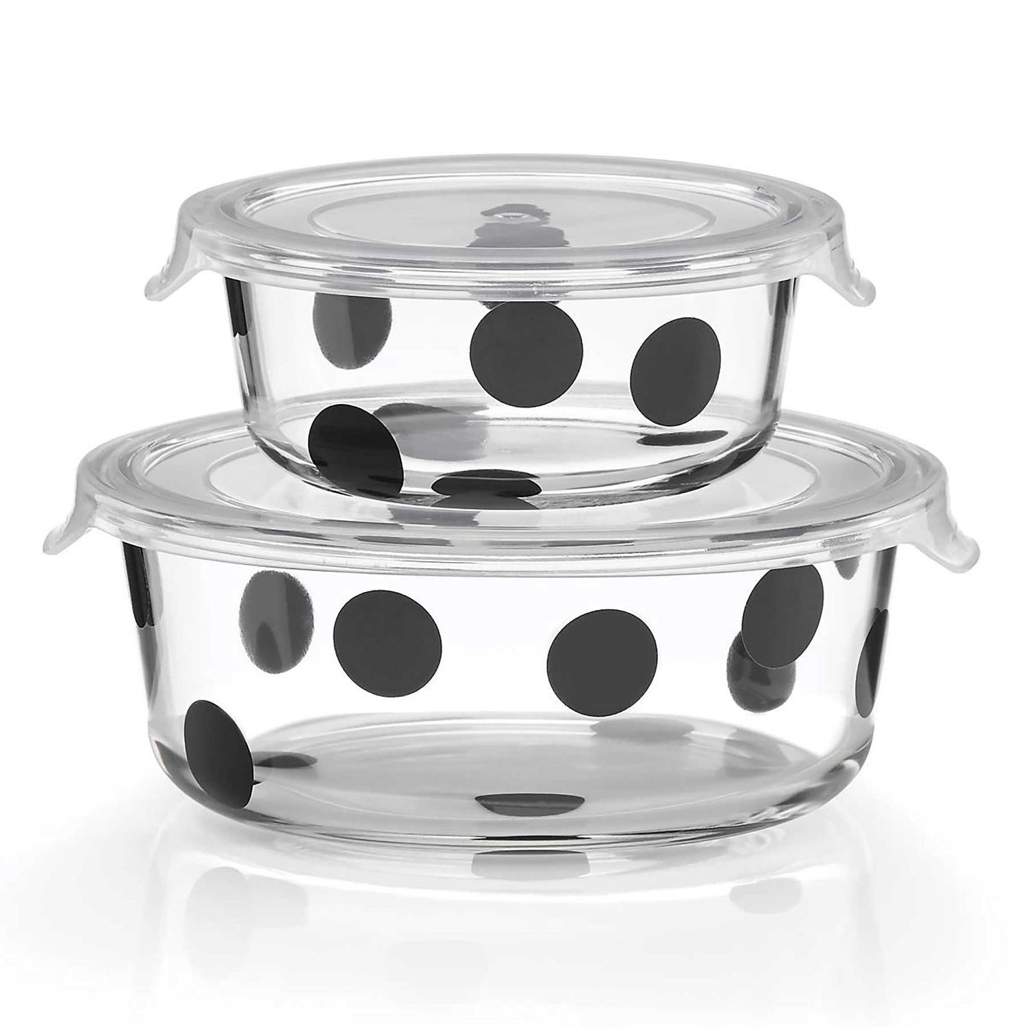 Lenox Deco Dot 2-Piece Round Food Storage Set 875252 882864731265