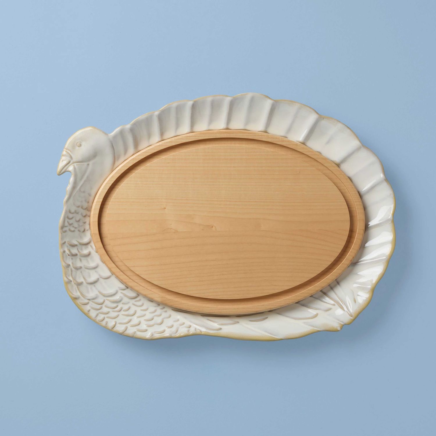 Lenox Turkey Platter and Carving Board Set of 2 899288 194372045735