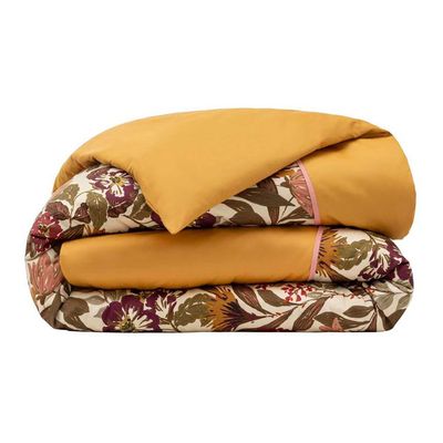 Le Jacquard Francais Panache De Fleurs Yellow Duvet Cover 88 x 92 Inch QUEEN , MPN: 31145