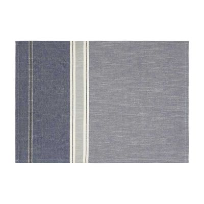 Le Jacquard Francais Dune Blue Coated Placemat 20 x 14 Inch, MPN: 31489