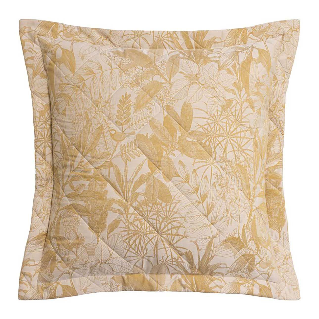 Le Jacquard Francais Bois Dormant Beige Quilted Pillowcase 31 x 31 Inch, MPN: 31327