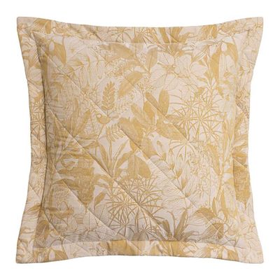 Le Jacquard Francais Bois Dormant Beige Quilted Pillowcase 31 x 31 Inch, MPN: 31327