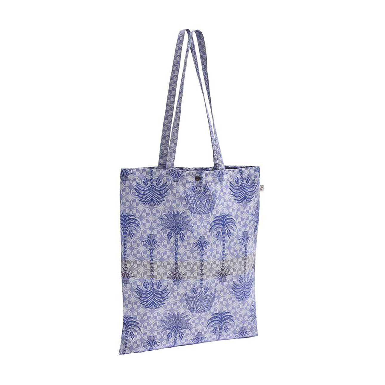 Le Jacquard Francais Palmeraie Blue Beach Bag 14 x 19 Inch, MPN: 31386