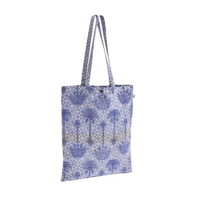 Le Jacquard Francais Palmeraie Blue Beach Bag 14 x 19 Inch, MPN: 31386