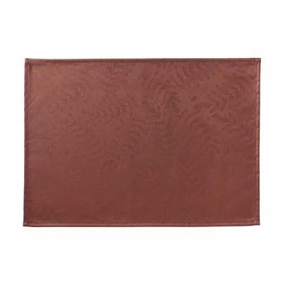 Le Jacquard Francais Vegetal Mood Enduit Red Coated Placemat 20 x 14 Inch, MPN: 30946