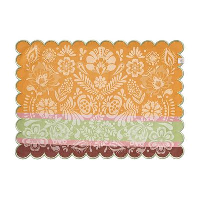 Le Jacquard Francais Alegria Pink Coated Placemat 20 x 14 Inch, MPN: 31469
