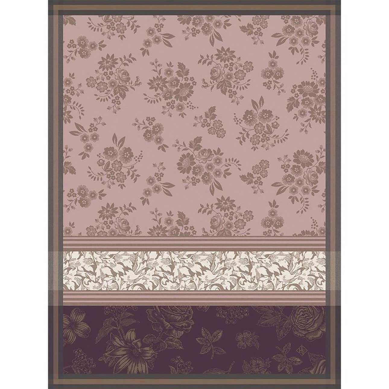 Le Jacquard Francais Romance Pink Tea Towel 24 x 31 Inch, MPN: 31065