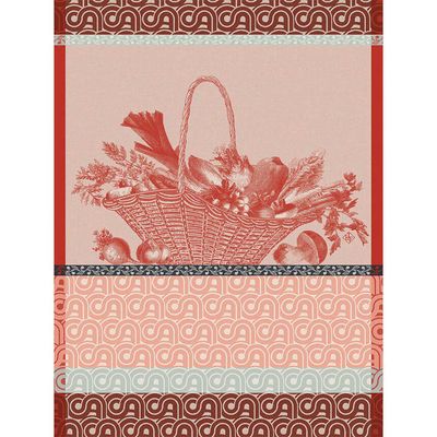 Le Jacquard Francais Potager D'Hiver Red Tea Towel 24 x 31 Inch, MPN: 30966