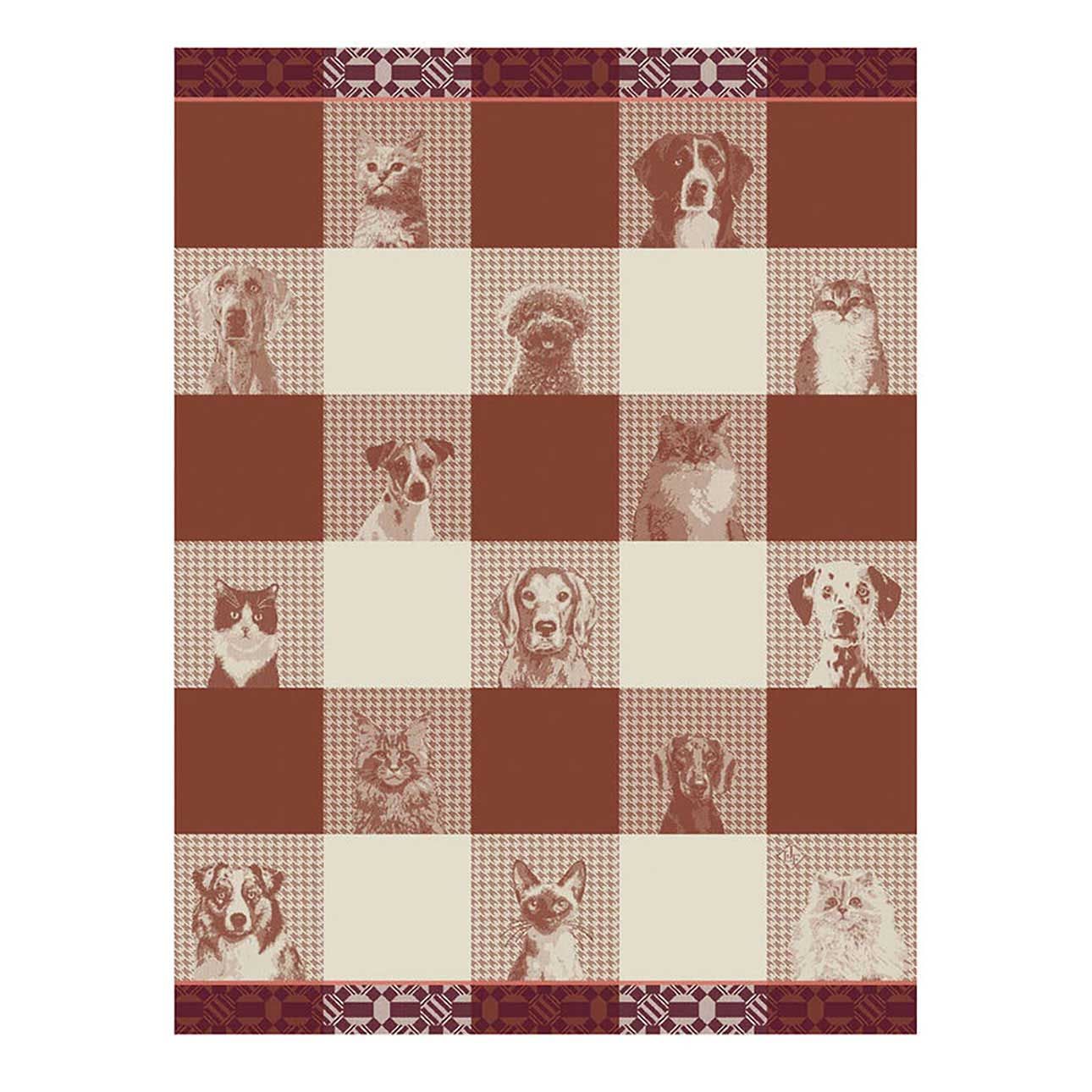 Le Jacquard Francais Truffes Brown Tea Towel 24 x 31 Inch, MPN: 31021