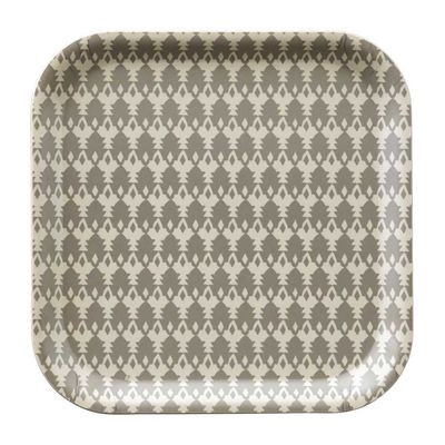Le Jacquard Francais Dune Tuiles Grey Tray 8 x 8 Inch, MPN: 31958