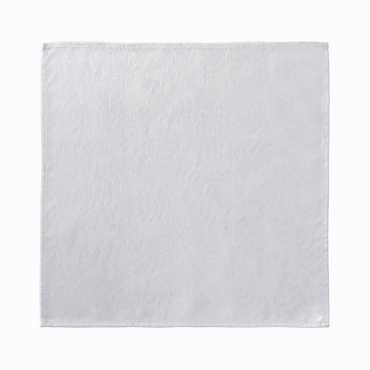Le Jacquard Francais Vegetal Mood White Napkin 20 x 20 Inch, MPN: 30937