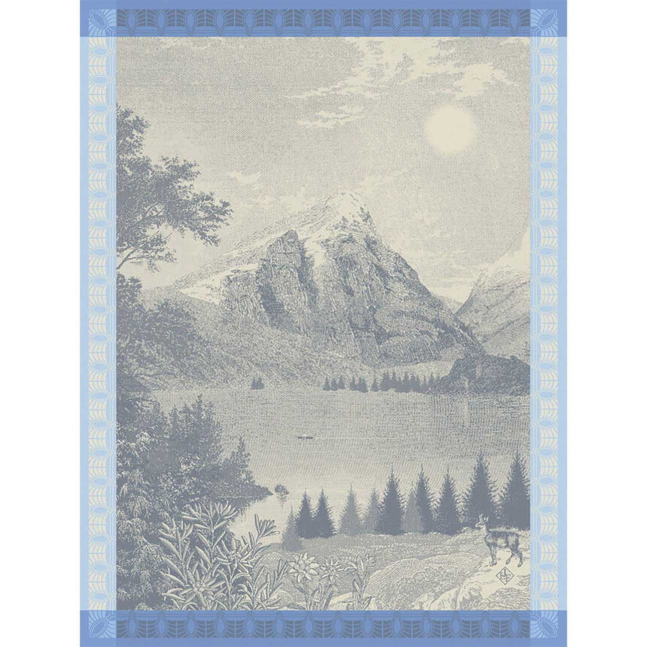Le Jacquard Francais Altitude Blue Tea Towel 24 x 31 Inch, MPN: 30968