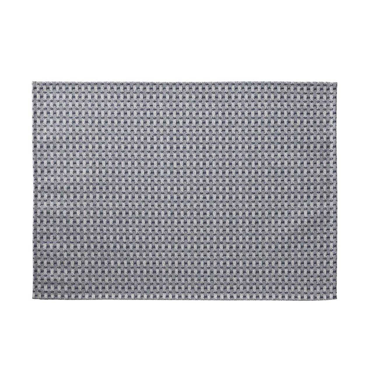 Le Jacquard Francais Empreintes Tissage Enduit Blue Coated Placemat 20 x 14 Inch, MPN: 31251