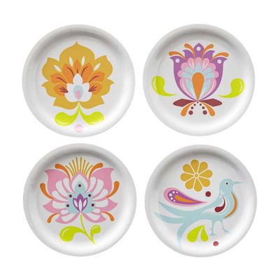 Le Jacquard Francais Alegria Multicolor Set Of 4 Coasters 4 Inch, MPN: 31963