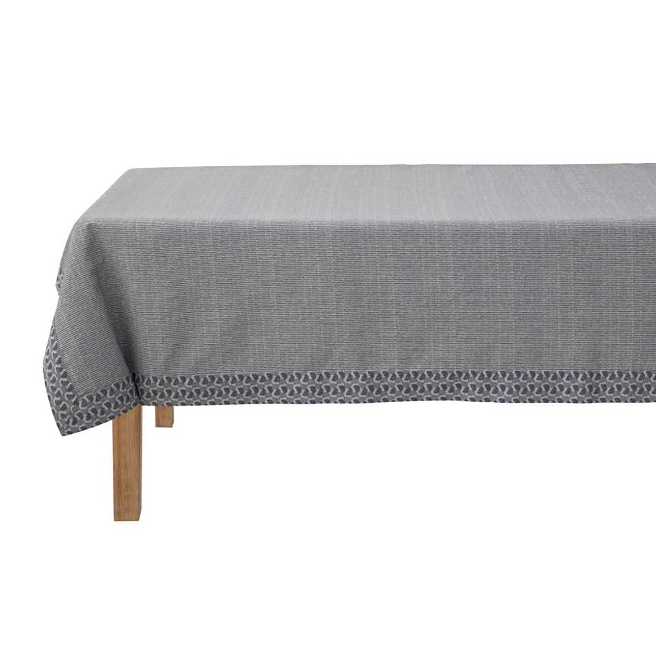 Le Jacquard Francais Empreintes Blue Tablecloth 59 x 86 Inch, MPN: 31237