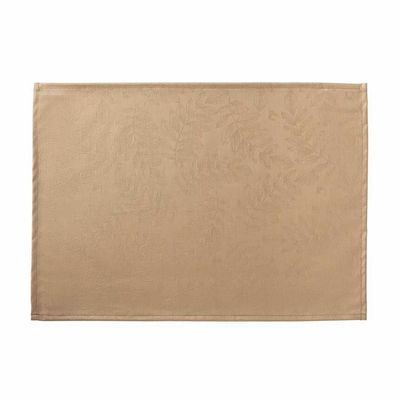 Le Jacquard Francais Vegetal Mood Enduit Brown Coated Placemat 20 x 14 Inch, MPN: 30945