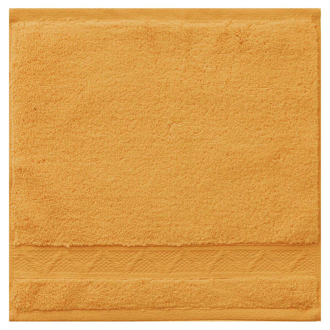 Le Jacquard Francais Caresse Yellow Washcloth 12 x 12 Inch, MPN: 31265