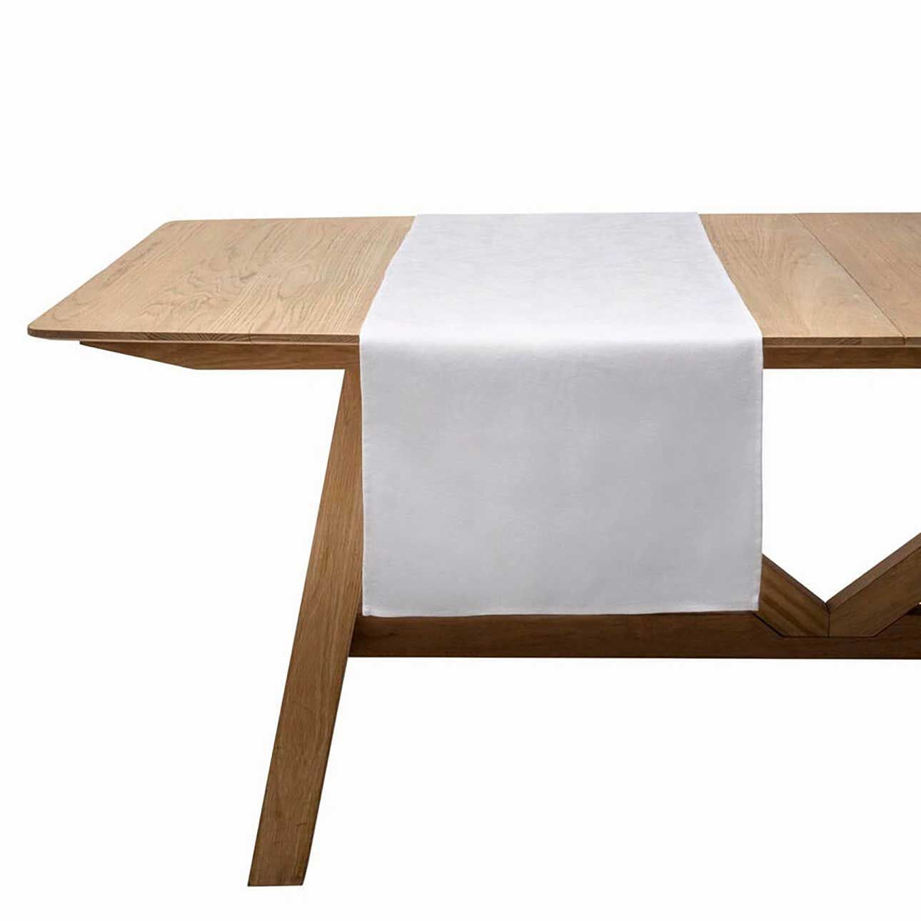 Le Jacquard Francais Vegetal Mood White Table Runner 20 x 59 Inch, MPN: 30949