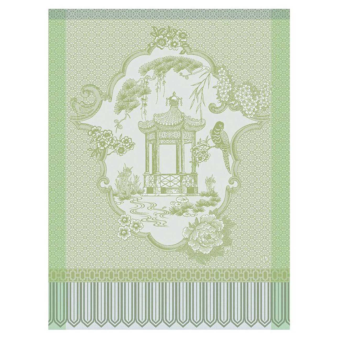 Le Jacquard Francais Promenade Imperiale Green Tea Towel 24 x 31 Inch, MPN: 31462